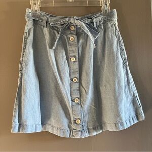 Madewell Light Denim Skirt